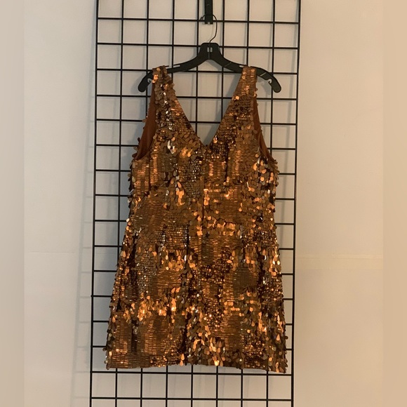Ramy Brook Marley Copper Paillettes Dress - Picture 11 of 16